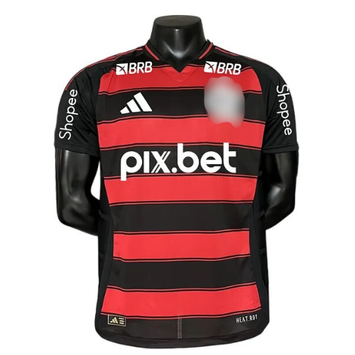 Camisa CRF Home 25/26 Jogador - Preta e Vermelha