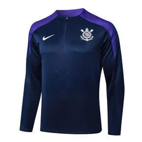 Conjunto Agasalho Treino Corinthians 24/25 - Preto e Roxo