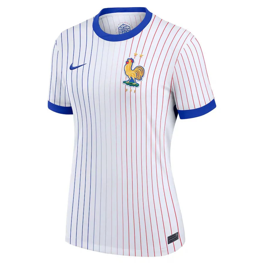 Camisa França Feminina Away 2024 - Branca