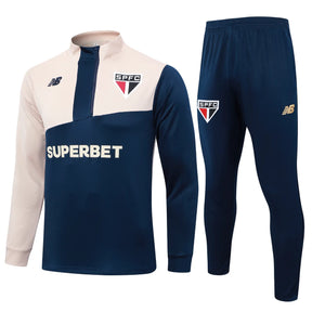 Conjunto Agasalho Comissão São Paulo 24/25 - Azul