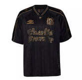 Camisa Santos Charlie Brown Jr. 2024 - Preta e Dourada